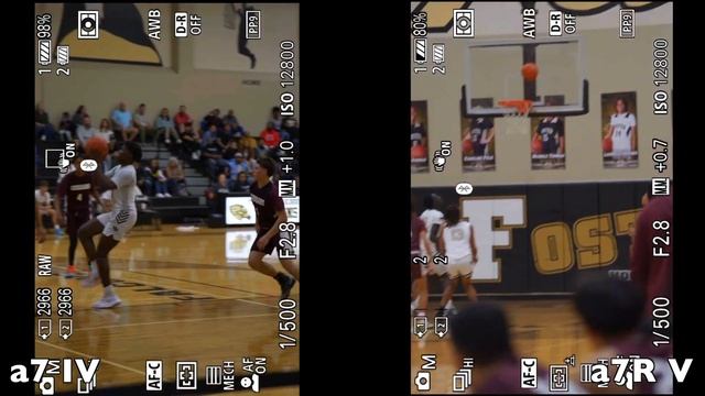 Sony a7IV vs Sony a7rV comparison high school basketball game. смотреть онлайн