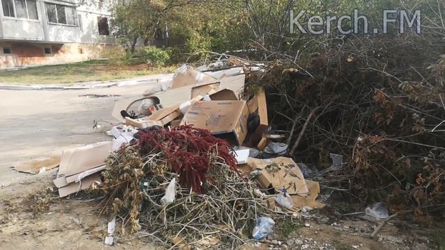 Крупногабаритный мусор в Керчи вывозить не принято? смотреть онлайн