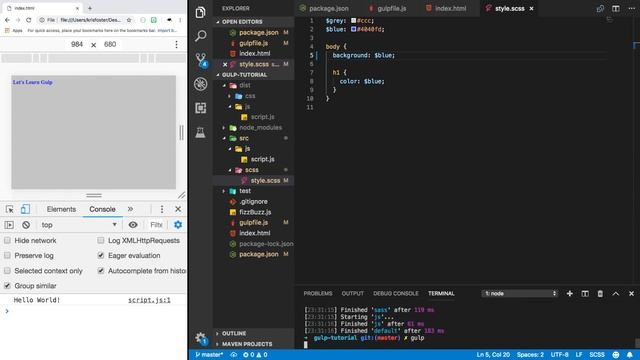 Gulp.js - Introduction & Tutorial (2019) смотреть онлайн