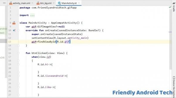 Gif animation in Android studio | #20 How to use a GIF images in android studio