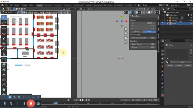 Blender  3D, Создание интерьера квартиры.