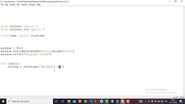 4 Write Python GUI program to create a digital clock with Tkinter to display the time смотреть онлайн
