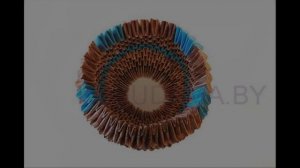 Модульное оригами. Павлин. Мастер-класс.