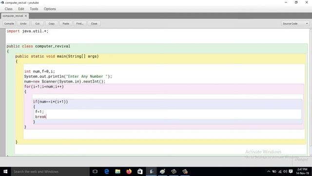 Java Program To Check Whether A Number Is A Pronic Number Or Heteromecic Number Or Not смотреть онлайн