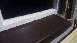 Оконный отлив без отлива. Установка отлива на деревянное окно.