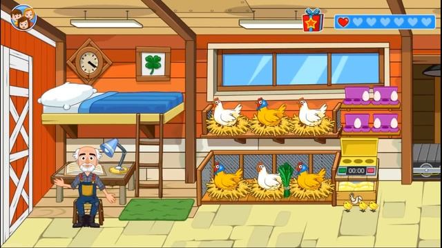 Мой Город - My town - #22 Ферма - Farm Симулятор Семьи Фермера Детское видео Игровой Мультик смотреть онлайн