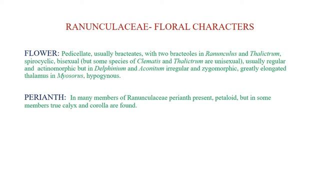 B. Sc. II year, Botany Paper II, Taxonomy Title- Family Ranunculaceae Part II, By Dr. O. P. Sharm смотреть онлайн