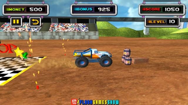Stunt Monster 3D Game Walkthrough (All Levels) смотреть онлайн