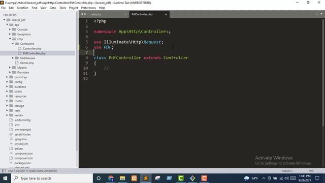 Laravel PDF | Dompdf tutorial use in laravel 8 смотреть онлайн