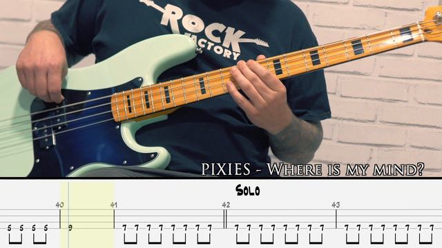 PIXIES - Where is my mind? [BASS COVER + TAB] смотреть онлайн