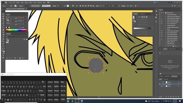 How To Draw Anime boy in illustrator Sketch to Vector Adobe Illustrator Tutorial,, Flat Design смотреть онлайн