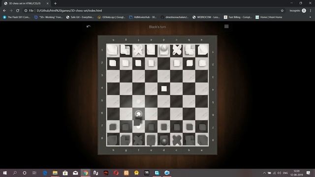 3D chess game html5 CSS and JAVASCRIPT Source Code смотреть онлайн