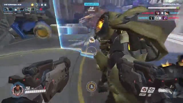 Overwatch "Uprising" Reaper gameplay - Овервотч «Мятеж» Жнец смотреть онлайн