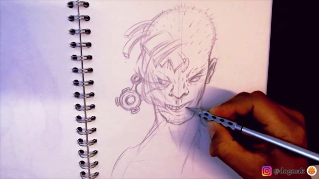 Drawing SKETCH ANDROID Head Blue Color ? (graphite) Boceto Cabeza Androide COMIC DOGMAK - Part 1 смотреть онлайн