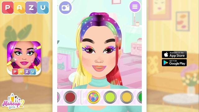 Makeup Girls 2 - Beauty Makeover Games For Girls - Fashion Games For Girls - Create Your Own Style! смотреть онлайн