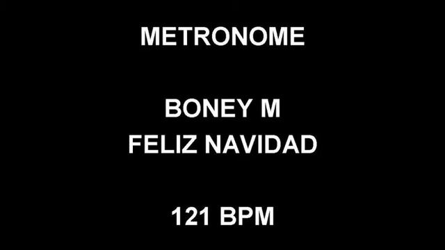 METRONOME 121 BPM Boney M FELIZ NAVIDAD смотреть онлайн