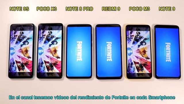 FORTNITE En Redmi 9 vs Note 8 Pro vs Poco X3 vs Poco M3 vs Note 9S vs Note 9😱🔥Call Of Duty & Pubg 🔥 смотреть онлайн
