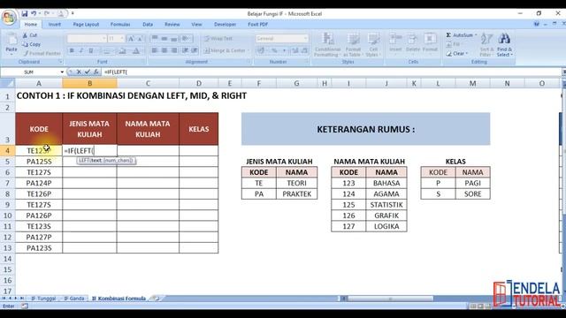 3 Macam Fungsi IF pada Microsoft Excel смотреть онлайн
