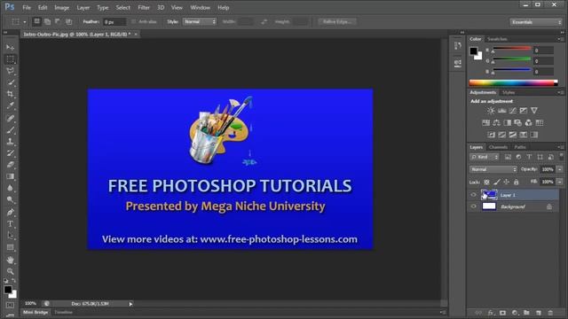 Photoshop Instructions - Marquee Tool in Photoshop смотреть онлайн