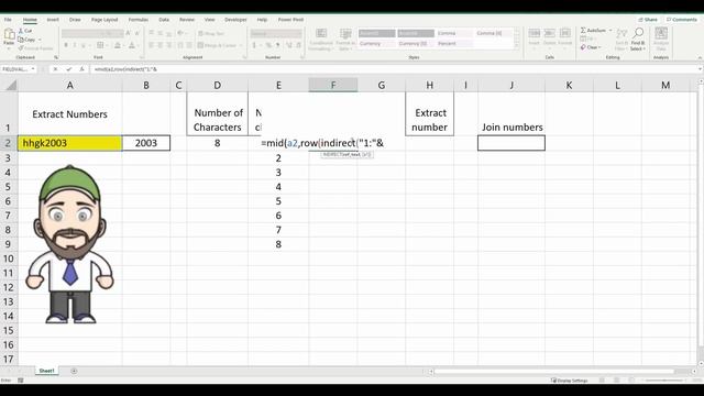 Extract Numbers from TEXT in Excel смотреть онлайн