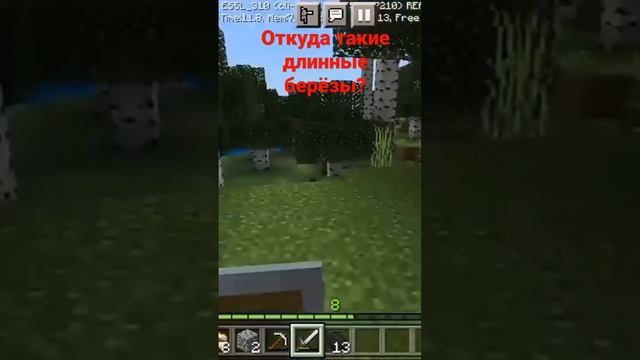 откуда в Майнкрафте такие длинные берёзы?! смотреть онлайн