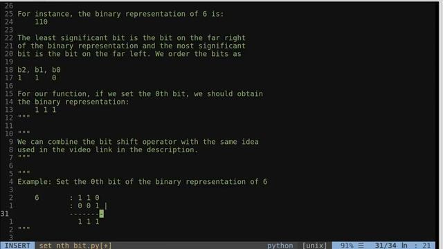 Bit Manipulation in Python: Set Nth Bit смотреть онлайн