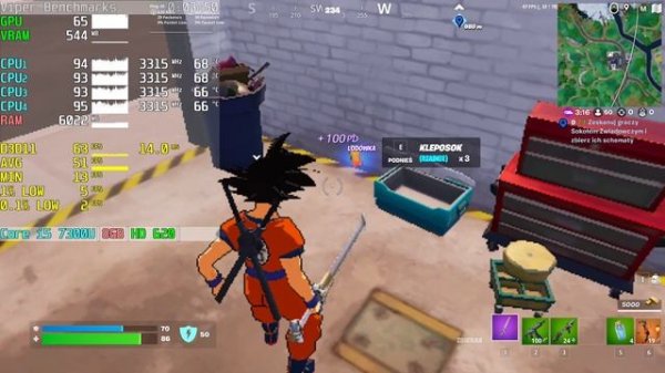 Core i5 7300U + HD Graphics 620 = FORTNITE