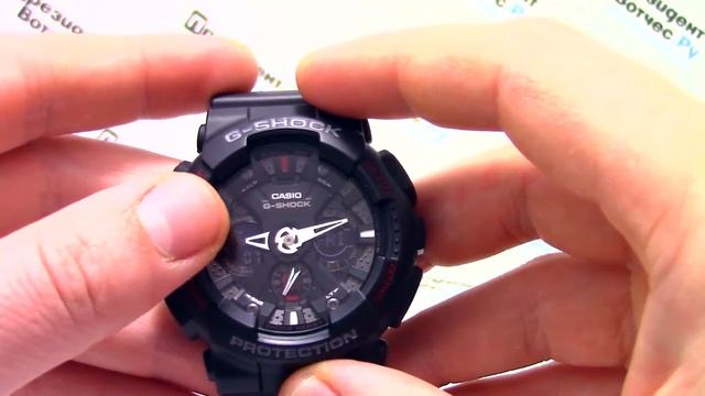 Часы Casio G-SHOCK GA-120-1A [GA-120-1AER] - видео обзор от PresidentWatches.Ru смотреть онлайн