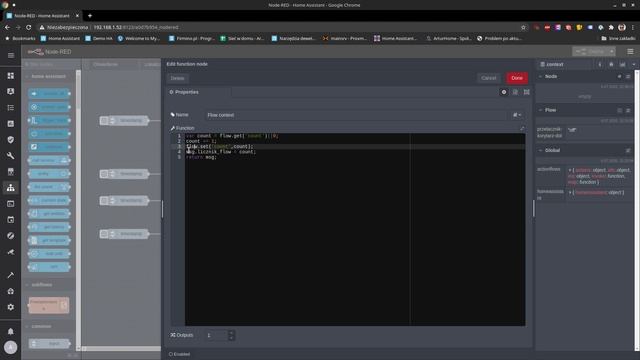 Nauka Node-RED - Lekcja 9 - Co to jest i po co nam context? смотреть онлайн