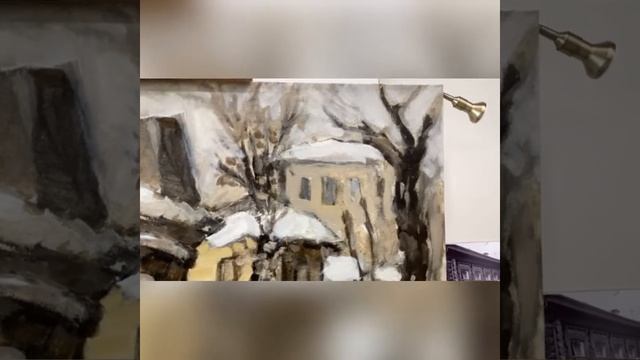 Мастер класс по масляной живописи от Александра Мицника «Старый Екатеринбург» смотреть онлайн