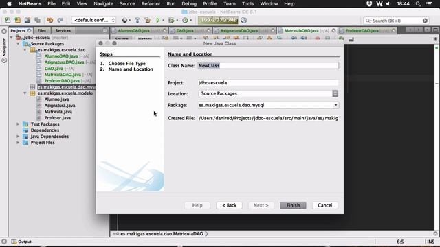 Ejemplo Java + JDBC – 2. Crear los DAO смотреть онлайн