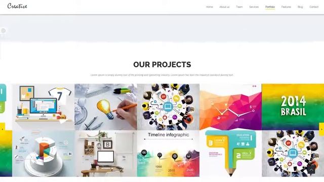 Creative - OnePage Portfolio Wordpress Theme смотреть онлайн