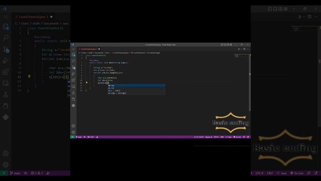 how to find each element frequency in a string/array #java #coding#programming #program#arrays смотреть онлайн