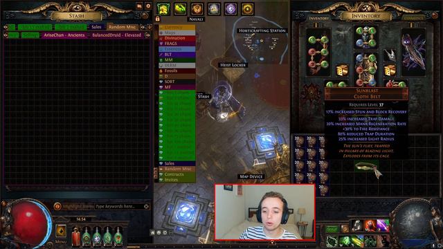 PATH OF EXILE 3.16 - 305 ANCIENT ORBS VS. BELTS - THE SEARCH FOR HEADHUNTER AND MAGEBLOOD!!