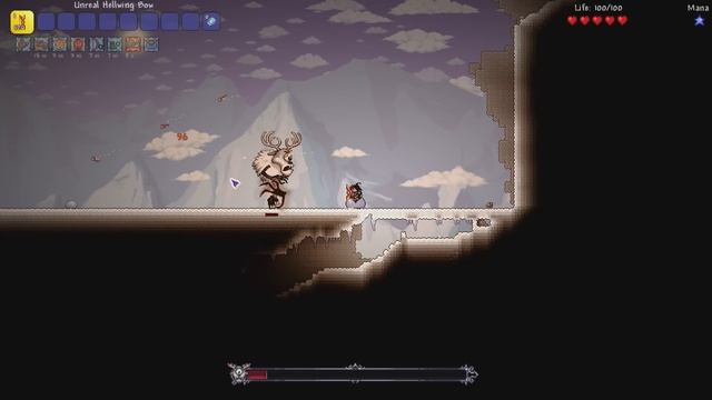Terraria 1.4.3 x Don't Starve Together - New Deerclops Boss [Master Mode, No Damage] смотреть онлайн