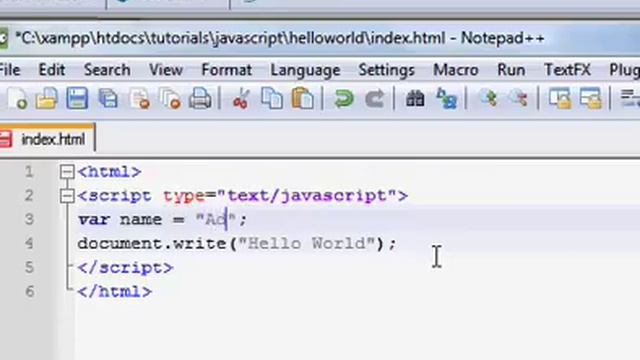 Javascript Tutorial - 1 - Hello World смотреть онлайн