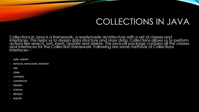 Collections Framework In Java - Overview смотреть онлайн