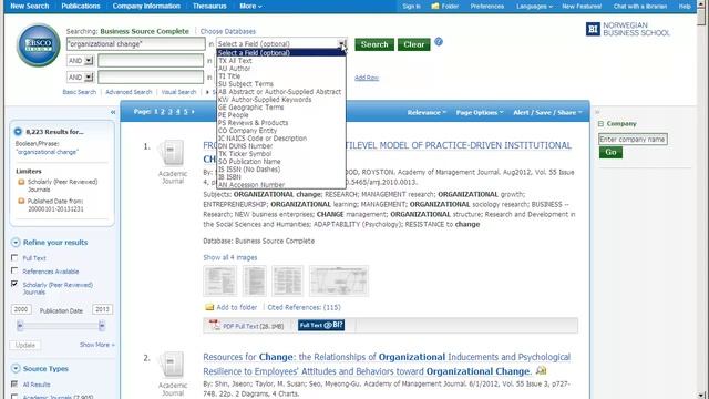 Find research articles on a topic in Business Source Complete смотреть онлайн