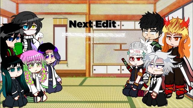 Hashiras Reacting To Kamaboko Squad  ( Tanjiro, Nezuko, Zenitsu & Inosuke ) | KNY | Gacha Club