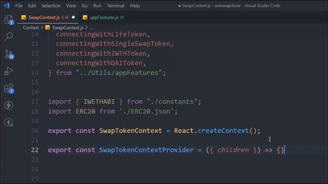 Swap Context Set-Up | Build Decentralized Exchange Uniswap Clone Web3 Project смотреть онлайн