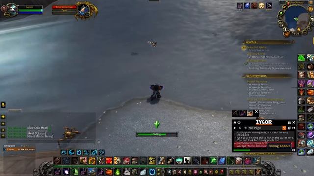 World of Warcraft - Mimic Octopus - Daily Quest start item location Fishing Mount Reputation смотреть онлайн