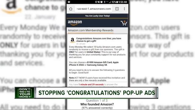 Stopping congratulations pop up ads смотреть онлайн