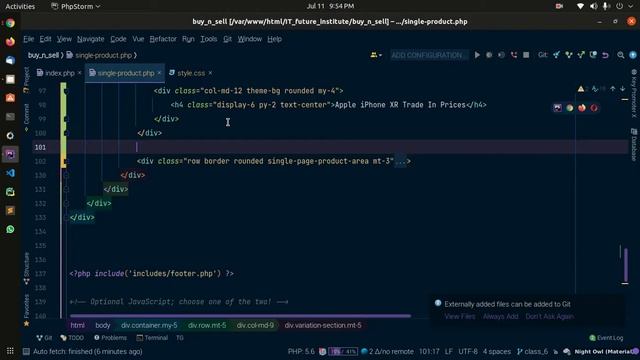 PHP Live Project | Buy and Sell | Class - 6 | Single Product Page Design смотреть онлайн