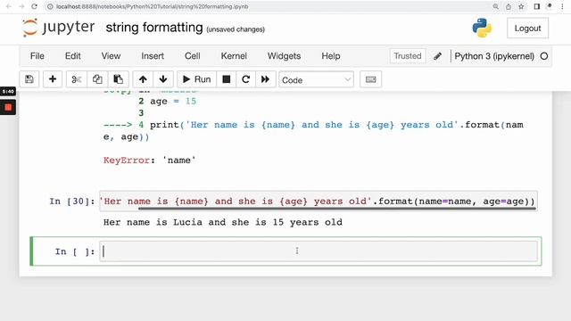 Python Tutorial for Beginners -09- .format() method (string formatting) смотреть онлайн