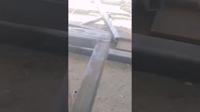 Каркас откатных ворот у себя дома под наполнение 