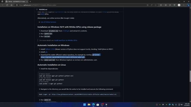 Install Automatic 1111 in under 4 mins super easy tutorial #gitpull #stablediffusion смотреть онлайн