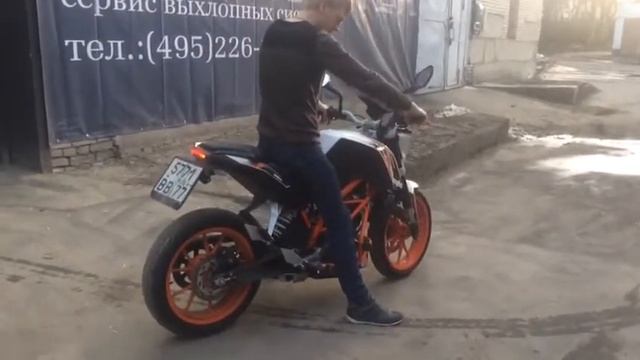 Прямоток на мотоцикл KTM 390 смотреть онлайн