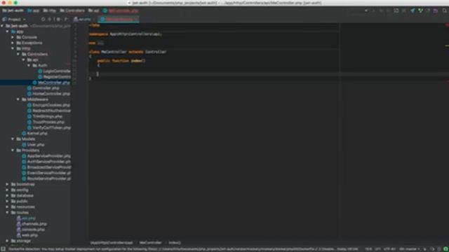 #3 - Laravel + NuxtJS authentication: Middleware and /me endpoint смотреть онлайн