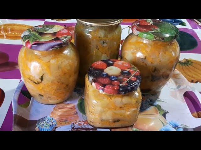 Кабачки с луком и морковью на зиму смотреть онлайн