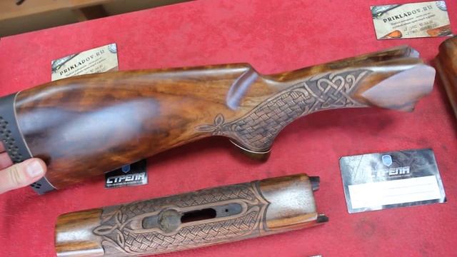 Индивидуальный приклад и цевье ТОЗ-120 комлевой орех, с плетеной насечкой смотреть онлайн